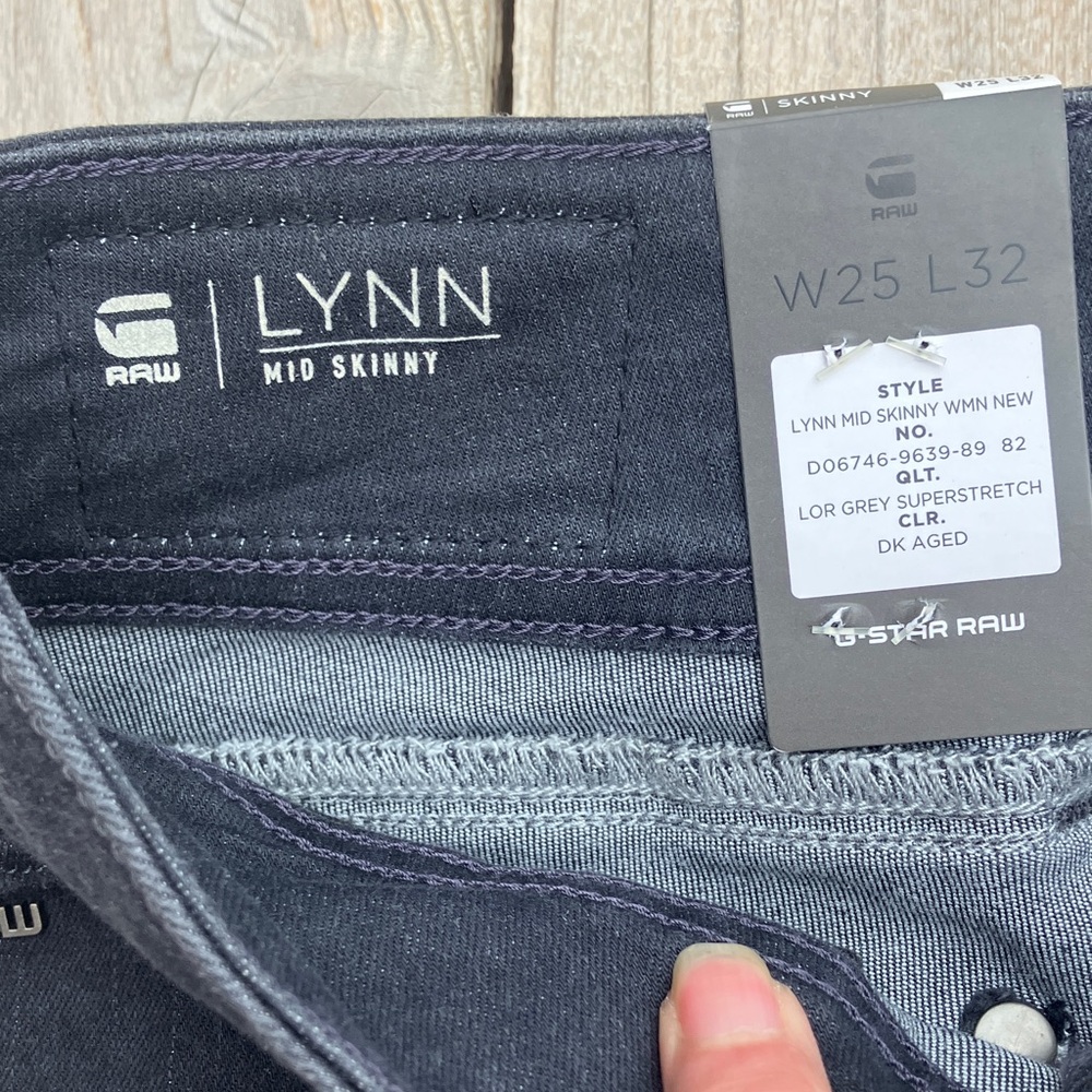 Slim Faded Black-Charcoal Gray Lynn Skinny Jeans — Stretch High-Rise Fit - Picture 2 of 7